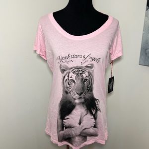 Made in L.A. Rockstars & Angels Cotton Short Sleeved T-Shirt Tee Large NWT